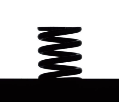 Image of a coil spring acquired with a telecentric setup
